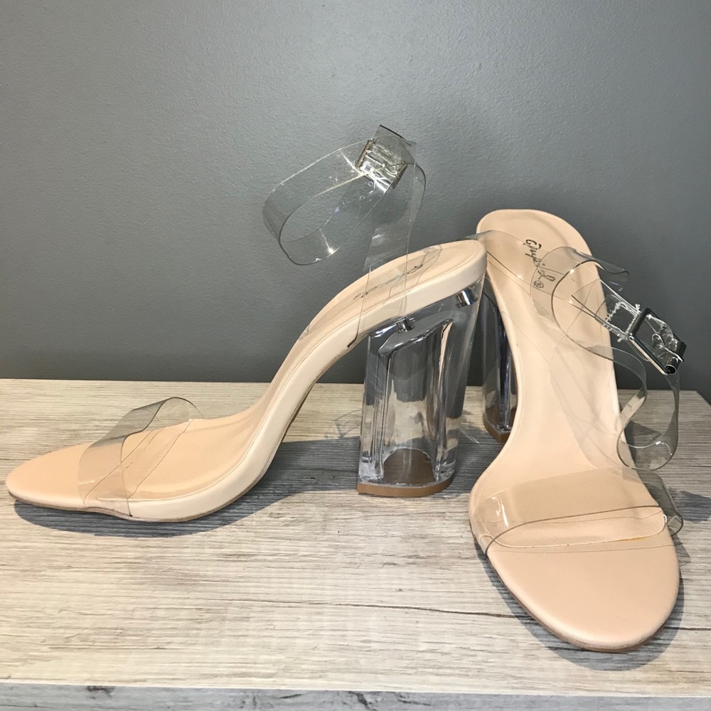 Clear heels